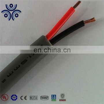 Hot selling 2 cores 300/500V 2.5mm copper pvc insulated and sheathed flat electric wire cable