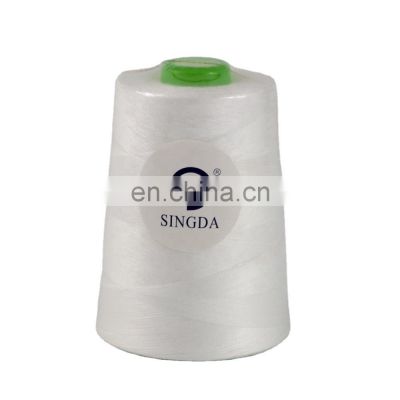 Hot selling RW optical white 100 Spun Polyester Yarn 40/2 Sewing Thread For Sewing and Knitting