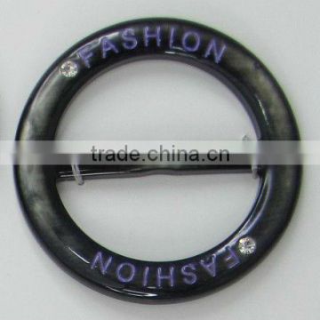 30mm-50mm fashion dyed brushed buckle with rhinestone