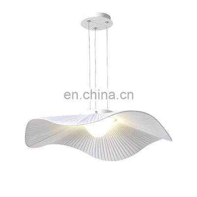 Nordic Creative LED Pendant Light Decor Lotus Leaf Hanging Lights For Living Room Bedroom Dining room White Ceiling Lamp
