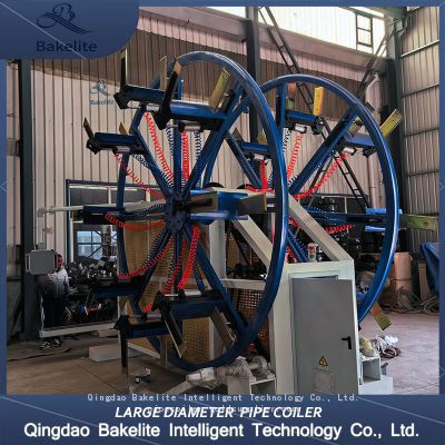 large diameter  50mm-110mm  pipe automatic coilling machine china supplier
