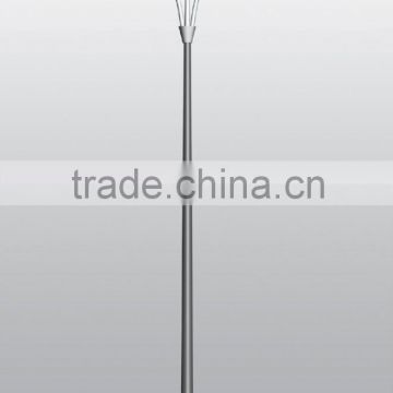 Double Arms Galvanized Tapered Cctv Steel Pole