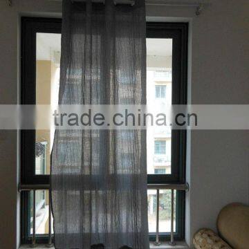 grey bamboo stripe window curtain