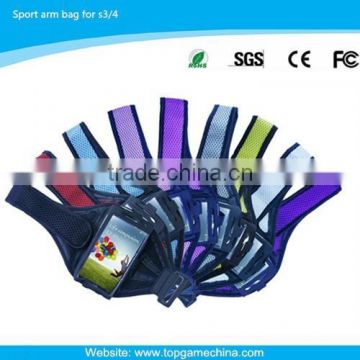 Fabric cheap sports arm bag for amsung galaxy S3/S4