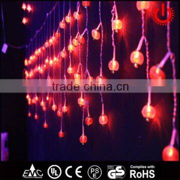 red christmas decorative icicle lights 110v/220v
