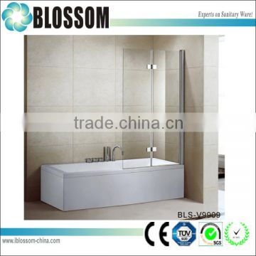 high quality tempered glass bathroom bath folding shower screen