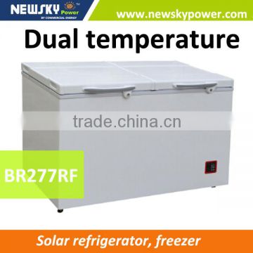 277L DC single door Solar freezer, solar fridge, solar refrigerator