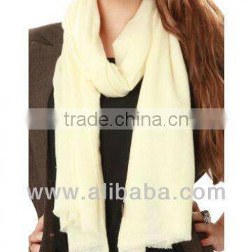 Nepali Pashmina Cashmere Shawl (Off-white)