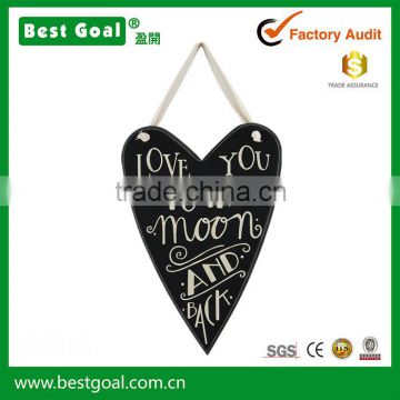 Bestgoal Love You to the Moon and Back Wooden Hanging Heart