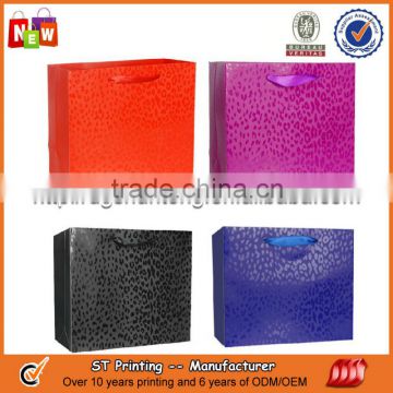 Different choice decorative color paper bag