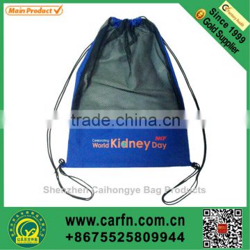 custom printed nylon cute drawstring backpack bag china supplier