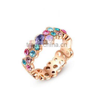 IN Stock Wholesale Gemstone Luxury Handmade Brand Women Metal Ring SKD0333