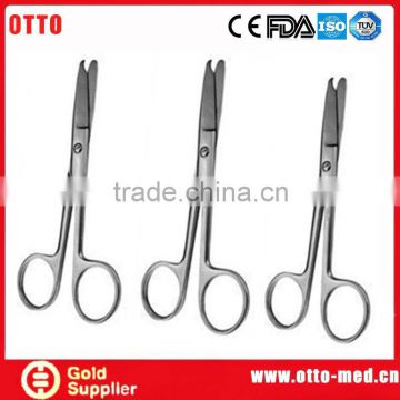 Stainless steel suture removal scissors