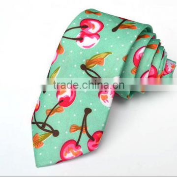 Digital Printed Cotton Floral Necktie