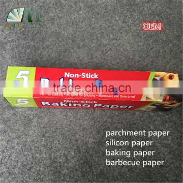 heat resistant heat transfer non-stick double side silicone coated release paper widely used in bakery