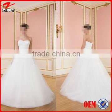 China Wedding Dresses Gown Pretty Sweetheart A Line White Organza Beading Best Favore Vestidos De Noiva Weding Dress 2014