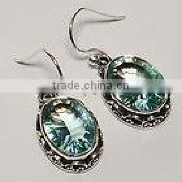 Silver earring,Fashion Silver Earrings.Indian Wholesale Jewelry,gemstone earrings