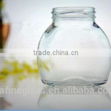 10oz 280ml clear wide mouth squat bubble glass jar / potpourri jar / wishing jar