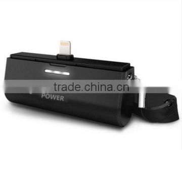 Black Power Bank Charger Portable USB External 2600Mah Battery Charger Power Bank for Cell Phone Black