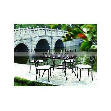 metal outdoor mosaic table and chair furniture