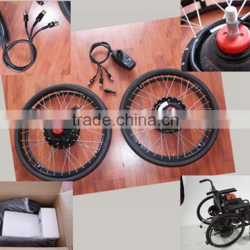 Hot Sale,Manufactury,Electric wheel chair motor conversion kit with 24v16AH lithium battery