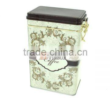 Retangular Metal Tin Boxes Sealed With Plastic Lid