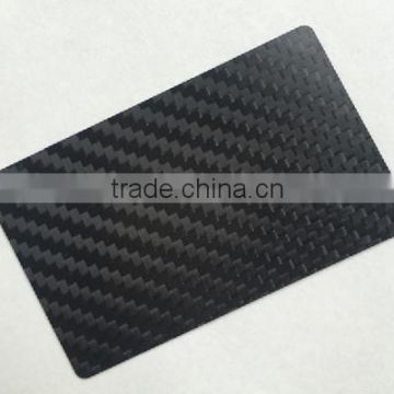 Customized carbon fiber business card glossy matte carbon card
