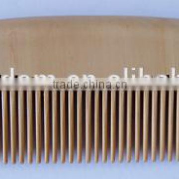 Nature color hair wood comb