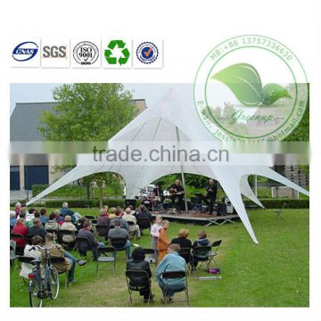 High Quality Cheap UV Protection White Tarpaulin Star Tensile Awning