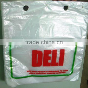 Plastic transparent bag for food packing---- flat bag or vest bags