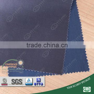 China woven fabric fireproof material fireproof fabric black with coating weave acid & alkali resistant coverall used in factory
