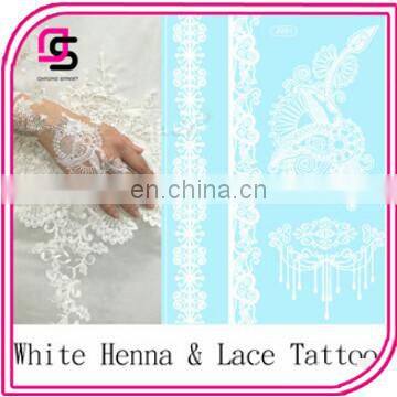 Newest Elegant White Henna Classy Lace tattoos