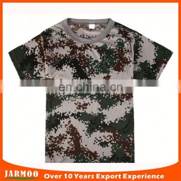 Low moq all size cool camouflage t shirt