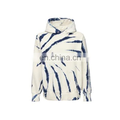 Yihao Custom Wholesale Tie Dye Crop  Cotton Sweatshirt Hoodie