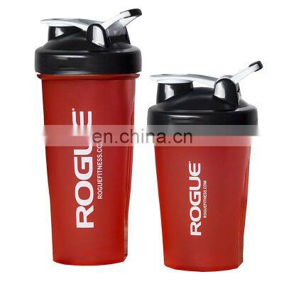 Fitness plastic spice custom logo gym protien shaker bottle bpa free 500ml