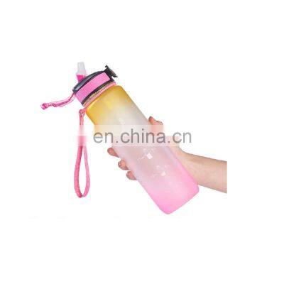 Factory design custom colorful outdoor portable reusable drinkware type tritan plastic bottles for juice