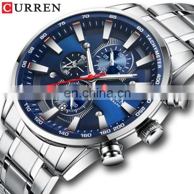 Curren 8351 Customize Steel Men Quartz Watches Waterproof Luxury Branded Wrist Watch Custom Logo