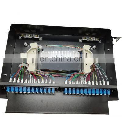 Hot Sale 19 inch FTTH 96 core Rack Mount LC Upc Fiber Optic Patch Panel Terminal Box