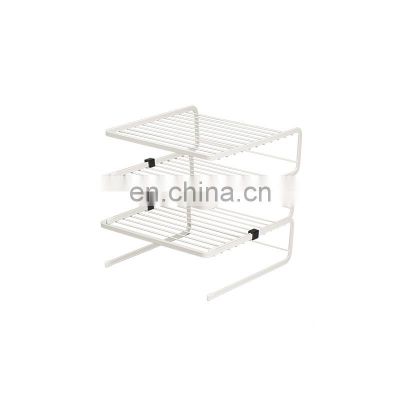 Multifunction Adjustable Stainless Steel Kitchen Corner Organizer Shelf For Pan Dish