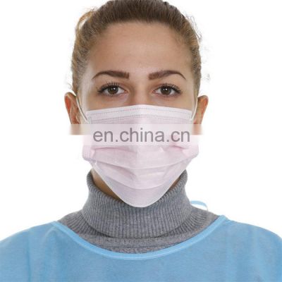 Manufacture compressed packing face mask 3 ply masks pink face masks