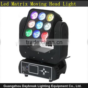 2015 New Arrival 9pcs*10W 4in1 RGBW LED Moving Head Beam For Theater,TV Studio,Disco, led beam moving head light fast delivery