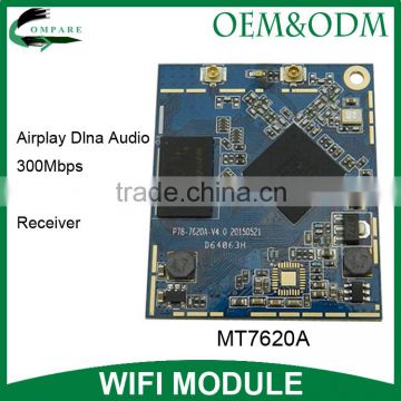 2.4G 300M wireless wifi audio transmitter mt7620a wifi openwrt module