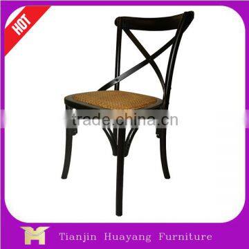 High quality commercial hotel furniture stainless steel metal CROSS BACK CHAIR/X BACK BANQUET CHAIR