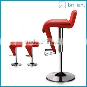 SX-150 red leather swivel club chairs design