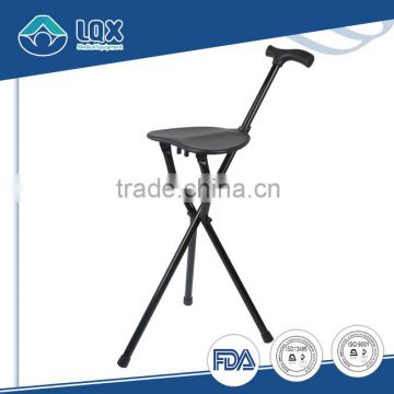 Foldable and Height adjustable elderly walking stick