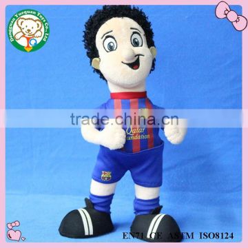 Movie cartoon stuffed doll football boy for kids
