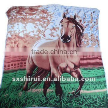 100% polyester animal printing fleece blanket
