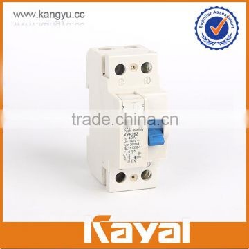 Promotional high standard plastic silver copper elcb residual current circuit breaker
