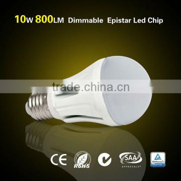 hot sale,excellent quality 10W 800LM Energy Saving led bulbs 10w e27