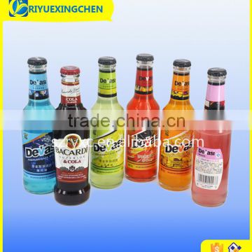 Custom self adhesive label sticker for glass and plastic bottle